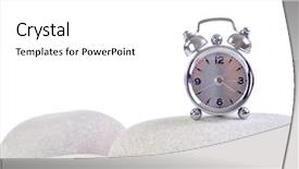  Presentation with stop sexual violence against women - Cool new presentation theme with lost time - alarm clock over stones backdrop and a white colored foreground