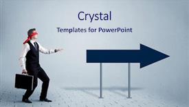  Presentation with lost people - Amazing theme having lost young sales person backdrop and a  colored foreground