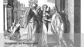  Presentation with angels - Slide deck with lot-invites-the-two-angels background and a light gray colored foreground