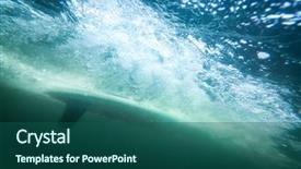  Presentation with air bubbles - Audience pleasing PPT layouts consisting of lot of air bubbles backdrop and a ocean colored foreground