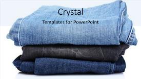  Presentation with jeans - Audience pleasing presentation consisting of lot of blue jeans isolated on white backdrop and a light blue colored foreground