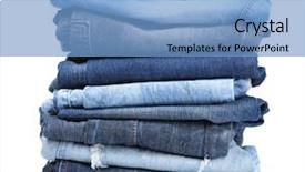 Presentation with navy blue - Colorful PPT layouts enhanced with lot of blue jeans isolated backdrop and a light blue colored foreground