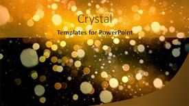  Presentation with noise - Slide set featuring lot-of-blurry-lights background and a gold colored foreground