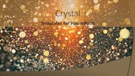  Presentation with noise - Cool new slide deck with lot-of-blurry-lights backdrop and a gold colored foreground