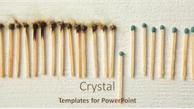  Presentation with coronavirus - PPT layouts featuring lot-of-burnt-matchsticks background and a soft green colored foreground