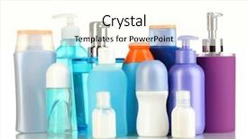  Presentation with personal care - Audience pleasing theme consisting of lot of different cosmetic products backdrop and a cream colored foreground