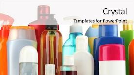  Presentation with personal care - PPT layouts enhanced with lot of different cosmetic products background and a white colored foreground