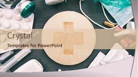  Presentation with drugs - PPT theme with lot-of-different-drugs-pills background and a lemonade colored foreground