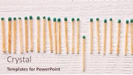  Presentation with viruses - PPT layouts with lot-of-matchsticks-stand background and a lemonade colored foreground