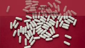  Presentation with red medical - PPT theme with lot-of-medical-pills background and a red colored foreground