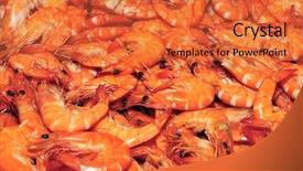  Presentation with global market integration - PPT theme featuring lot of shrimps of different background and a  colored foreground