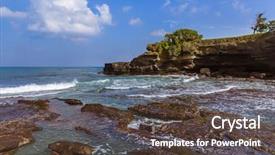  Presentation with bali temple - Amazing presentation theme having lot temple in bali indonesia backdrop and a  colored foreground