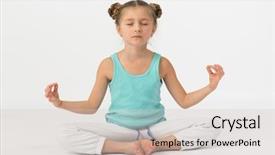  Presentation with blue eyes technology close up - Colorful theme enhanced with loto - girl doing is sitting backdrop and a  colored foreground