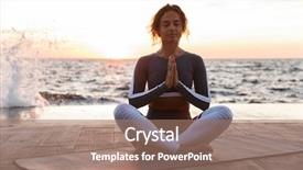  Presentation with strong - Colorful presentation theme enhanced with loto - image of strong young fitness backdrop and a  colored foreground