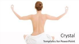  Presentation with woman nude erotic - Beautiful PPT theme featuring loto - young beautiful nude woman backdrop and a  colored foreground