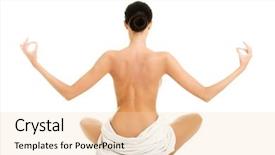  Presentation with woman nude erotic - Slides featuring loto - young beautiful nude woman background and a  colored foreground