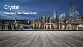  Presentation with vancouver - Cool new slides with lotr - empty parking lots at granville backdrop and a ocean colored foreground