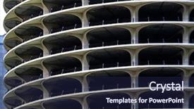  Presentation with chicago - Cool new presentation design with lotr - exterior of parking lot building backdrop and a navy blue colored foreground