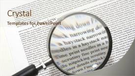  Presentation with magnifying glass - Presentation theme enhanced with lots and lots of fine background and a sky blue colored foreground