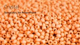  Presentation with color orange - PPT layouts having lots beads orange color closeup background background and a yellow colored foreground