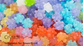  Presentation with sweets - Presentation design consisting of lots-of-japanese-sweets background and a red colored foreground