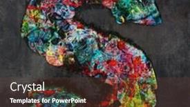  Presentation with graffiti - Audience pleasing presentation theme consisting of lots of small wooden letters to make up the letter a graffiti style on a dark textured background backdrop and a tawny brown colored foreground