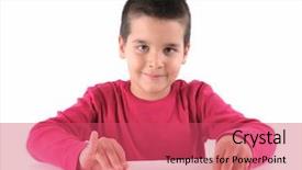  Presentation with two cute sisters playing - Beautiful presentation theme featuring lottery ball - cute boy playing traditional shell backdrop and a red colored foreground