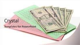  Presentation with lottery - Presentation theme having lottery-tickets-and-money-isolated background and a mint green colored foreground