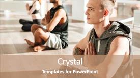  Presentation with lotus sutra - Cool new slide set with lotus pose and doing backdrop and a coral colored foreground