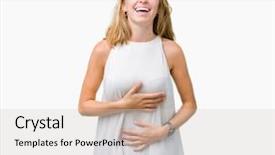  Presentation with beautiful flower elegant - Slide deck with loud because funny crazy joke background and a  colored foreground