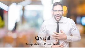  Presentation with crazy - Slide set having loud because funny crazy joke background and a  colored foreground