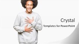  Presentation with african american couples on the marriage - Slide deck consisting of loud because funny crazy joke background and a  colored foreground