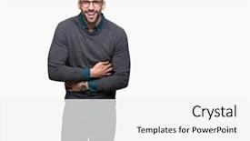  Presentation with out line of glass bottle - Presentation theme featuring loud because funny crazy joke background and a  colored foreground