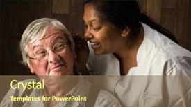  Presentation with home is where the heart is - Presentation design featuring loudly to a hearing impaired background and a tawny brown colored foreground