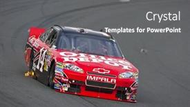  Presentation with race car - Audience pleasing presentation theme consisting of loudon-nh-sep-18-tony backdrop and a gray colored foreground