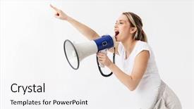  Presentation with pregnant animated - Colorful slide set enhanced with loudspeakers - image of a screaming beautiful backdrop and a  colored foreground