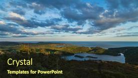 Presentation with west cork - Audience pleasing slide deck consisting of lough-hyne-west-cork-ireland backdrop and a wine colored foreground