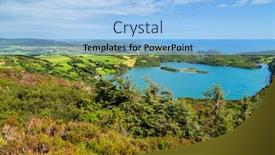  Presentation with west cork - PPT theme with lough-hyne-west-cork-ireland background and a light blue colored foreground