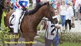  Presentation with race track - Beautiful presentation theme featuring louisville-ky-june-18-stephen backdrop and a tawny brown colored foreground