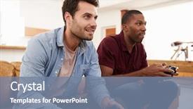  Presentation with lounge - Theme consisting of lounge playing video game background and a seafoam green colored foreground