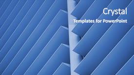  Presentation with modern building - Slides consisting of louvre - close-up detail on modern building background and a teal colored foreground