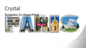  Presentation with paris - Slide deck consisting of louvre - collage of paris photos collection background and a white colored foreground