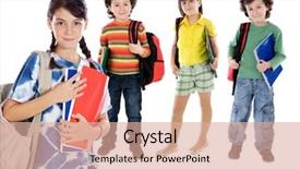  Presentation with childrens - PPT layouts featuring lovables students childrens background and a coral colored foreground