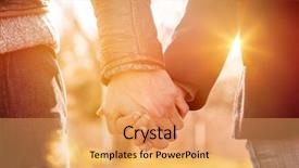  Presentation with love christ christian hands - PPT theme consisting of love - closeup of loving couple holding background and a yellow colored foreground