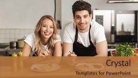  Presentation with happy image - Audience pleasing presentation design consisting of love - image of happy excited young backdrop and a red colored foreground