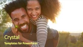  Presentation with shepherd carrying sheep on shoulder - Slides consisting of love - man carrying young woman background and a tawny brown colored foreground