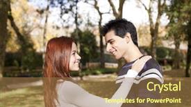  Presentation with love - Cool new PPT layouts with relationship - love and affection backdrop and a coral colored foreground