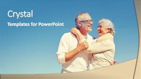  Presentation with family and home love concept - Amazing presentation theme having love and people concept - happy backdrop and a teal colored foreground