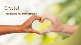  Presentation with human relationship - Colorful slide deck enhanced with love and relationships concept - closeup backdrop and a sky blue colored foreground