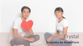  Presentation with relationships - Amazing slide set having love-and-relationships-concept-happy backdrop and a soft green colored foreground